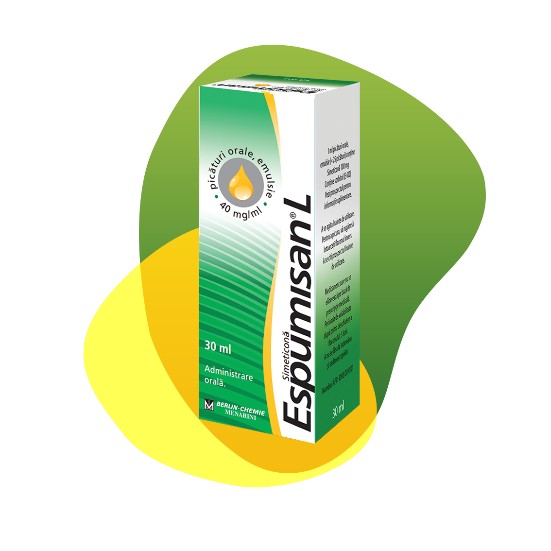Packaging of Espumisan 40 mg Emulsion